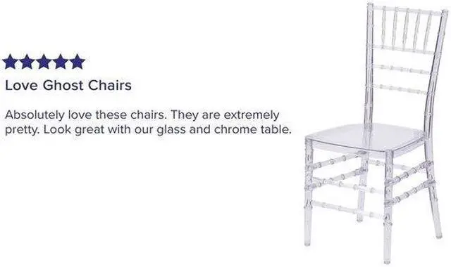 Alt view image 18 of 20 - Flash Elegance Crystal Ice Stacking Chiavari Chair