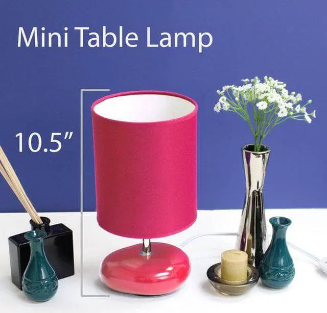 Alt view image 7 of 7 - Simple Designs Stonies Small Stone Look Table Bedside Lamp
