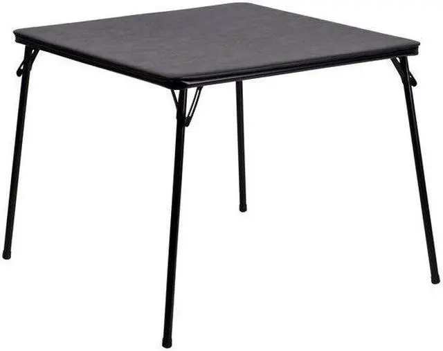 Alt view image 7 of 8 - Black Folding Card Table
