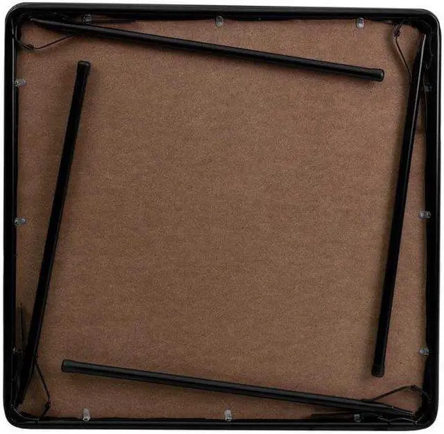 Alt view image 8 of 8 - Black Folding Card Table