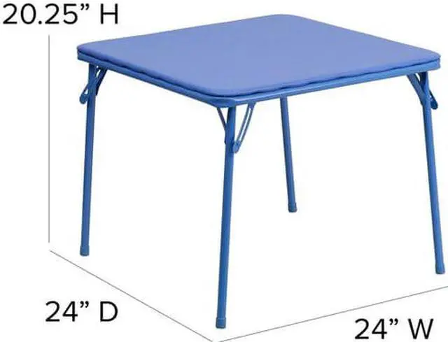 Alt view image 6 of 8 - Kids Colorful 3 Piece Folding Table and Chair Set