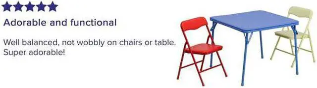 Alt view image 8 of 8 - Kids Colorful 3 Piece Folding Table and Chair Set