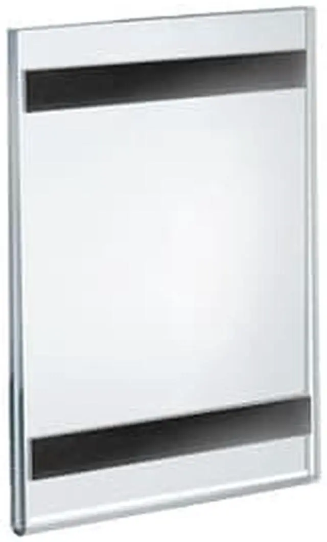 Alt view image 3 of 3 - Azar Displays Acrylic Vertical Wall Mount Sign Holder with Magnetic Tape 10/Pack 129927
