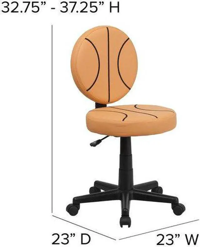 Alt view image 7 of 20 - Basketball Swivel Task Office Chair