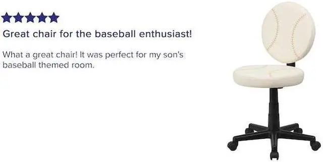 Alt view image 19 of 20 - Baseball Swivel Task Office Chair