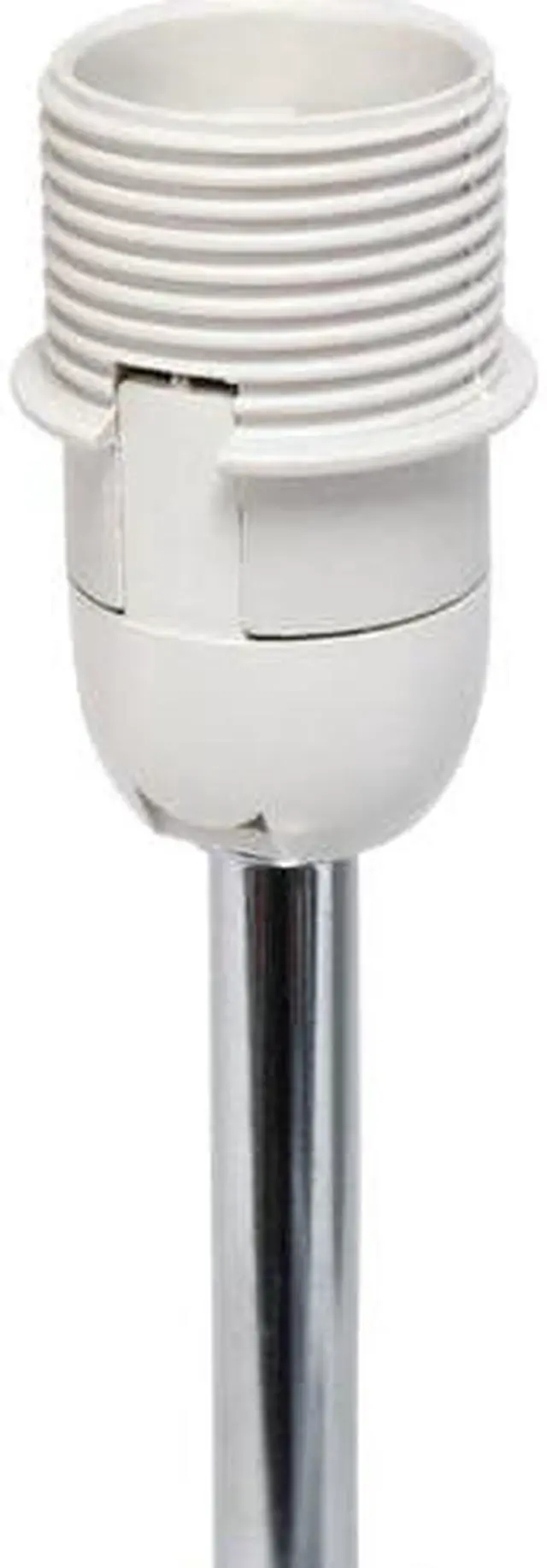 Alt view image 10 of 13 - Simple Designs Chrome Mini Basic Table Lamp with Fabric Shade 2 Pack Set, Slate Gray
