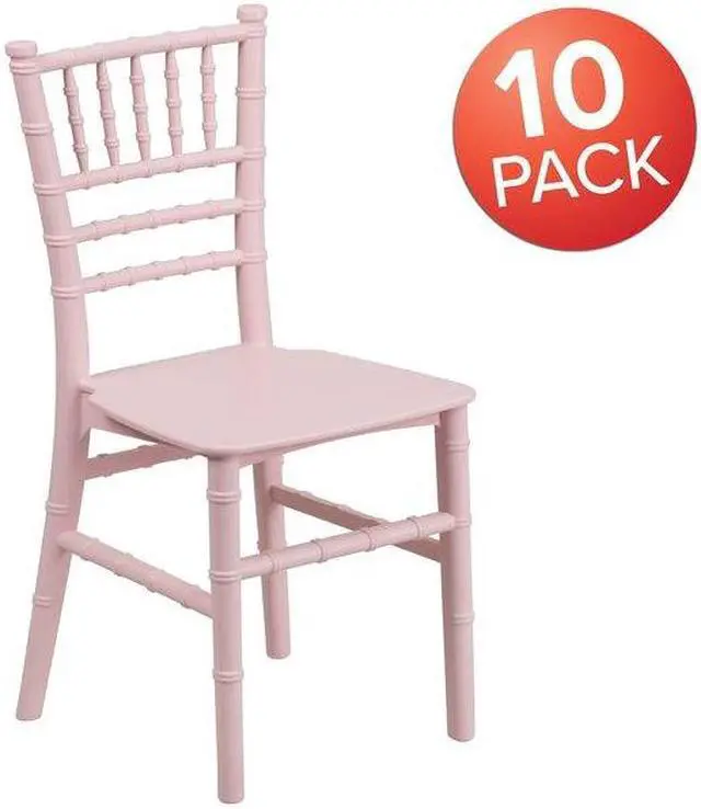 Alt view image 12 of 20 - 10 Pk. Kids Pink Resin Chiavari Chair
