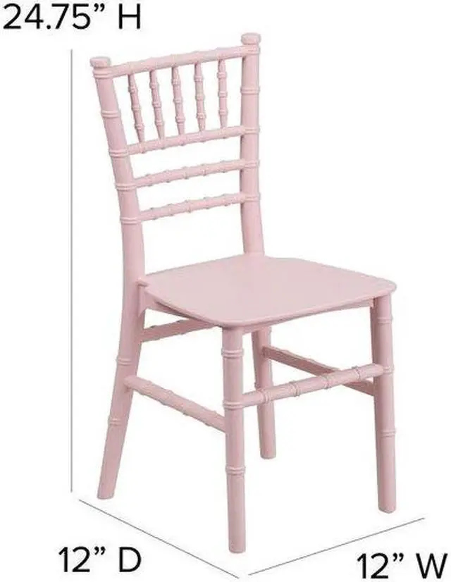 Alt view image 11 of 20 - 10 Pk. Kids Pink Resin Chiavari Chair