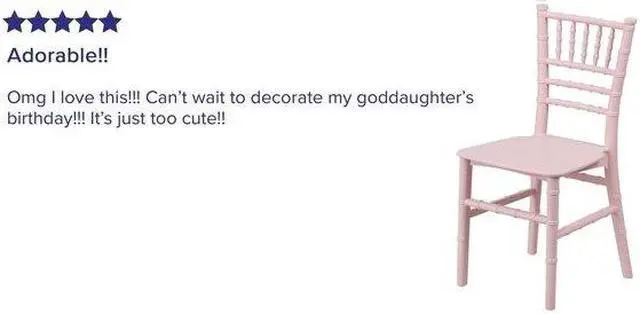 Alt view image 14 of 20 - 10 Pk. Kids Pink Resin Chiavari Chair