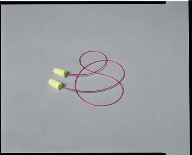 Alt view image 7 of 8 - Moldex Pura-Fit Single-Use Earplugs Corded 33NRR Bright Green 100 Pairs 6900