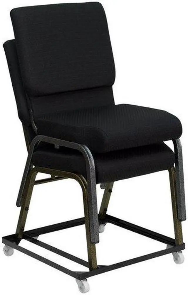 Alt view image 11 of 12 - FLASH FURNITURE 8-FD-BAN-CH-DOLLY-GG HERCULES Series Steel Stack Chair and