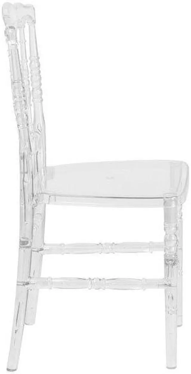 Alt view image 6 of 15 - 2 Pk. Flash Elegance Crystal Ice Napoleon Stacking Chair