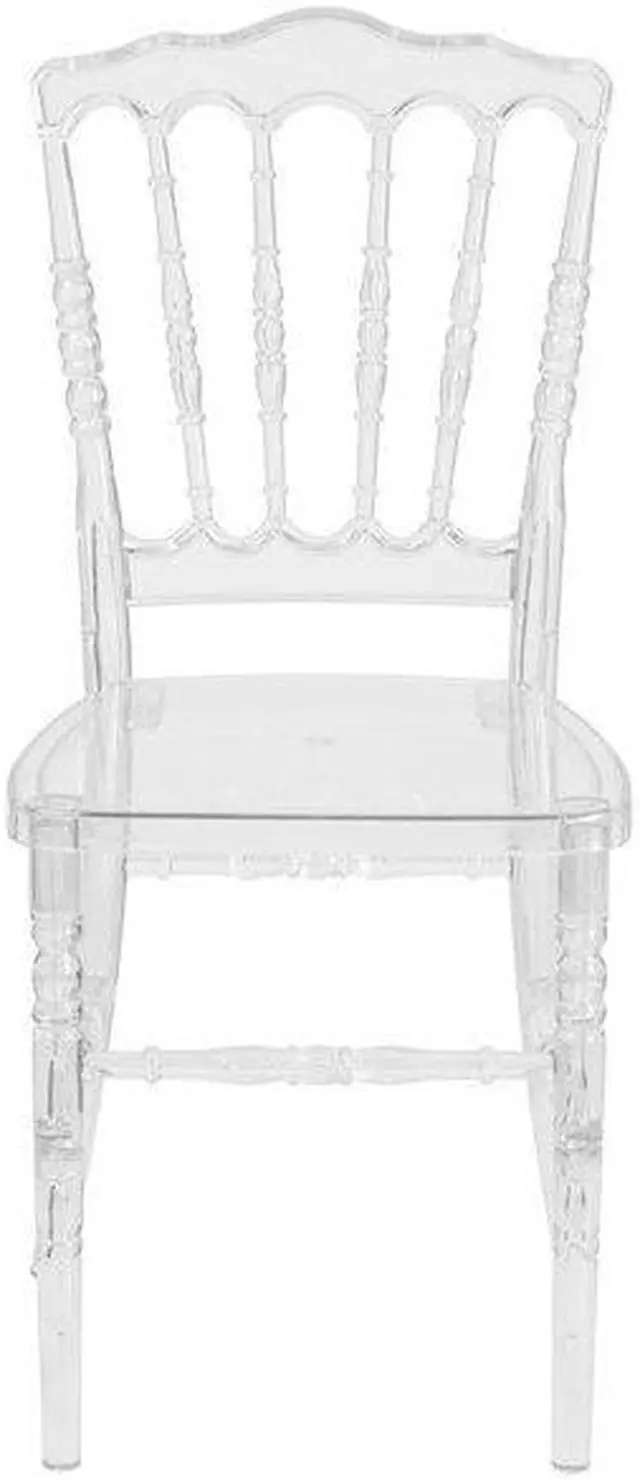 Alt view image 8 of 15 - 2 Pk. Flash Elegance Crystal Ice Napoleon Stacking Chair