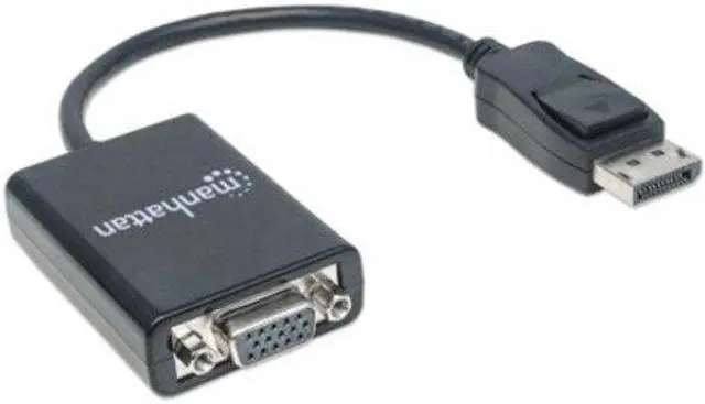 Alt view image 13 of 18 - Manhattan DisplayPort to VGA Converter Cable - DisplayPort/VGA for Monitor, Video Device, Projector, Notebook, Desktop Computer - 1.35 GB/s - 5.91" - 1 x DisplayPort Male Digital Video - 1 x HD-15 Fem