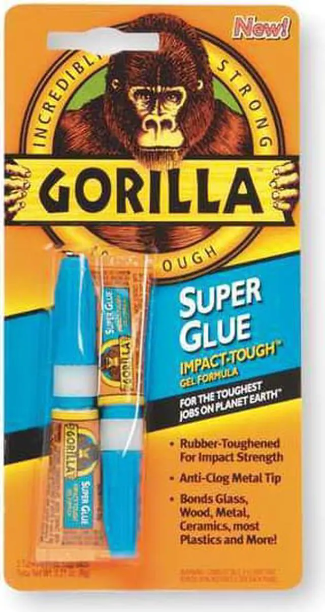 Alt view image 4 of 5 - GORILLA GLUE 7800102 Super Glue,Instant Bonding,2 - 3g Tubes