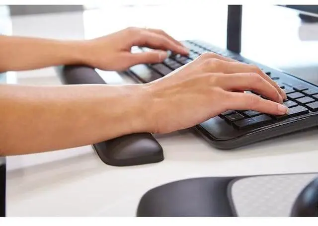Alt view image 5 of 5 - 3M WR85B Wrist Rest,Black,19in L