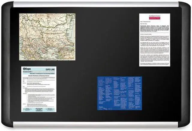 Alt view image 3 of 4 - MASTERVISION MVI030301 Bulletin Board 2ft. X 3ft., Aluminum Frame