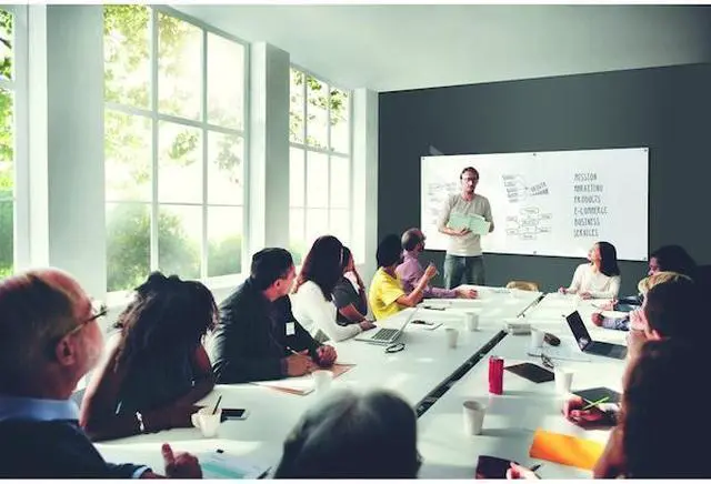 Alt view image 13 of 13 - Ghent Harmony Magnetic Glass Whiteboard with Square Corners 2'H x 3'W White