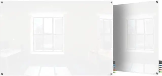 Alt view image 12 of 13 - Ghent Harmony Magnetic Glass Whiteboard with Square Corners 2'H x 3'W White