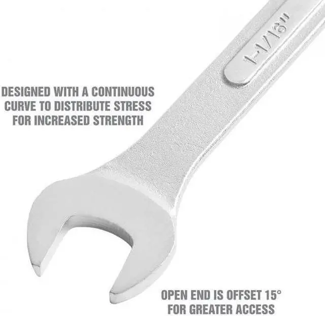 Alt view image 4 of 7 - OEMTOOLS 22102 1-16" Jumbo Combination Wrench