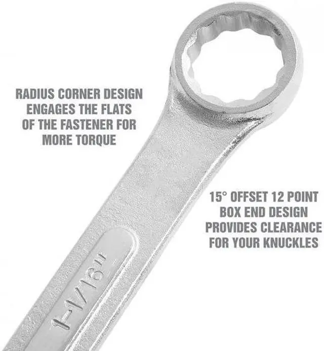 Alt view image 5 of 7 - OEMTOOLS 22102 1-16" Jumbo Combination Wrench