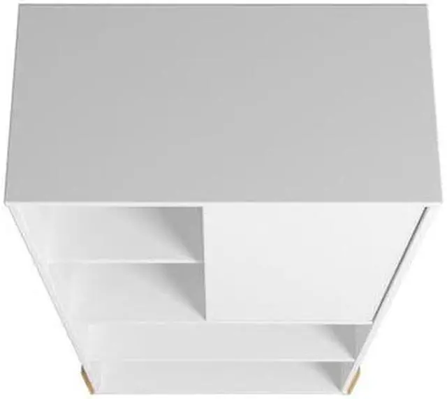 Alt view image 12 of 13 - Bowery Bookcase with 5 Shelves in White and Oak