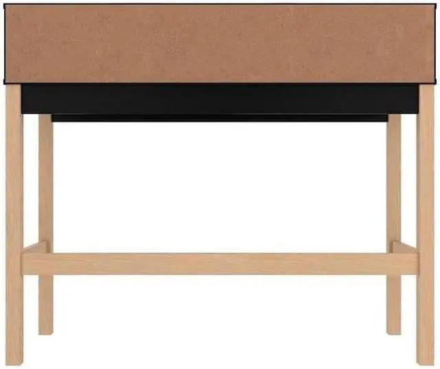Alt view image 13 of 13 - Bowery Desk with 0 Shelves in Black and Oak