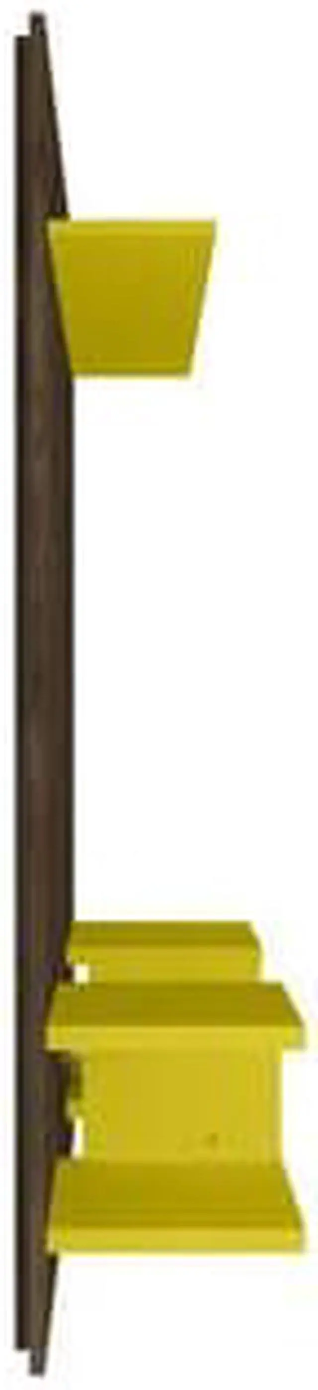 Alt view image 11 of 14 - Plaza 64.25 Floating Entertainment Center in Rustic Brown and Yellow
