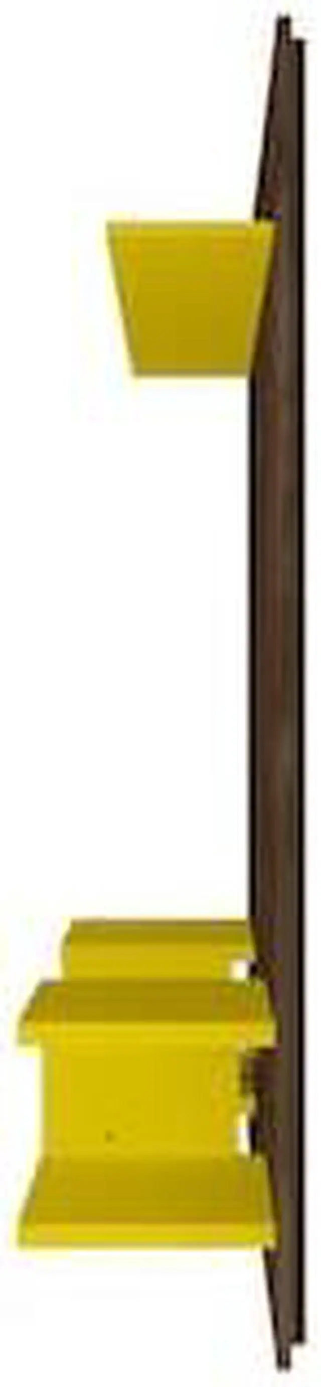 Alt view image 12 of 14 - Plaza 64.25 Floating Entertainment Center in Rustic Brown and Yellow