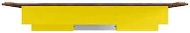Alt view image 13 of 14 - Plaza 64.25 Floating Entertainment Center in Rustic Brown and Yellow