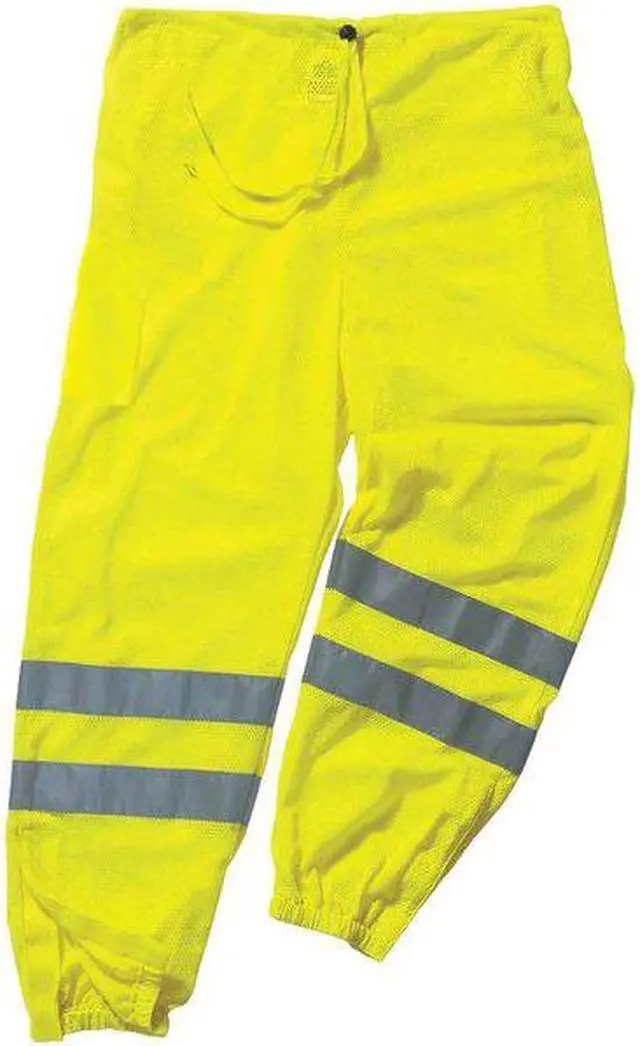 Alt view image 2 of 2 - GLOWEAR BY ERGODYNE 8910 S/M Class E Hi-Vis Pants, Lime