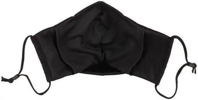 Alt view image 7 of 12 - Ergodyne Skullerz Reusable Cloth Contoured Face Cover Mask Extra Large Black 3