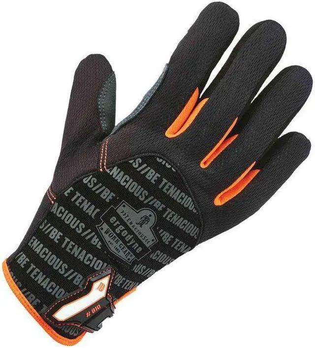 Alt view image 2 of 2 - PROFLEX BY ERGODYNE 810 Mechanics Gloves, M, Black/Gray, Reinforced Palm