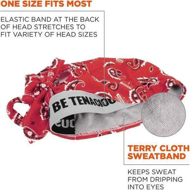 Alt view image 8 of 13 - Cooling Hat, Red, Universal