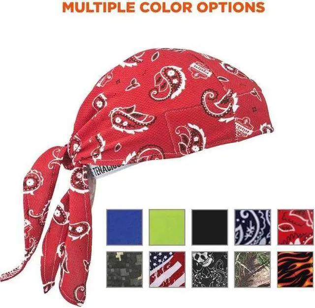 Alt view image 11 of 13 - Cooling Hat, Red, Universal