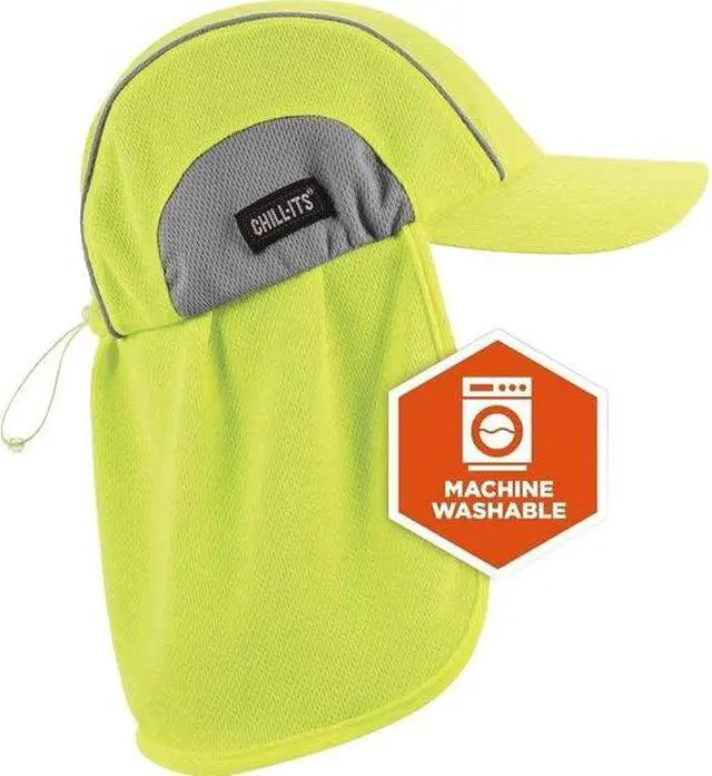 Alt view image 4 of 9 - Cooling Hat, Lime, One Size