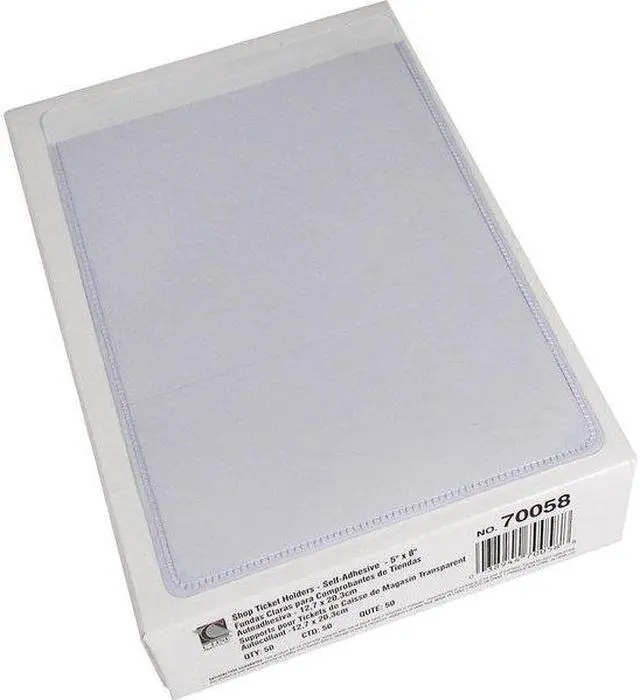 Alt view image 19 of 20 - C-Line 70058 Shop Ticket Holders with Self-Adhesive Back 5 x 8 Clear 50/box