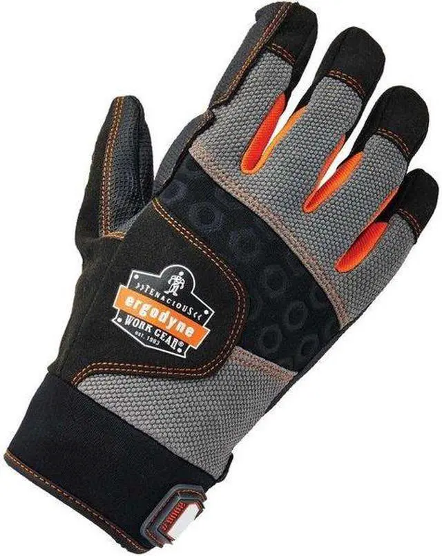 Alt view image 2 of 2 - PROFLEX BY ERGODYNE 9002 Mechanics Anti-Vibration Gloves, 2XL, Black, Padded