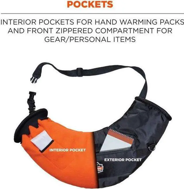 Alt view image 6 of 7 - ERGODYNE 6980 Single Black Winter Hand Warmer Muff