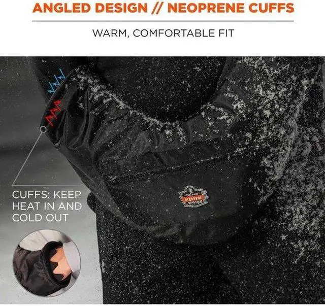 Alt view image 2 of 7 - ERGODYNE 6980 Single Black Winter Hand Warmer Muff
