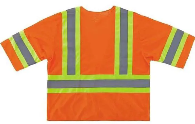 Alt view image 4 of 5 - Ergodyne GloWear 8330Z Class 3 Hi-Visibility Two-Tone Vest Orange Small/Medium