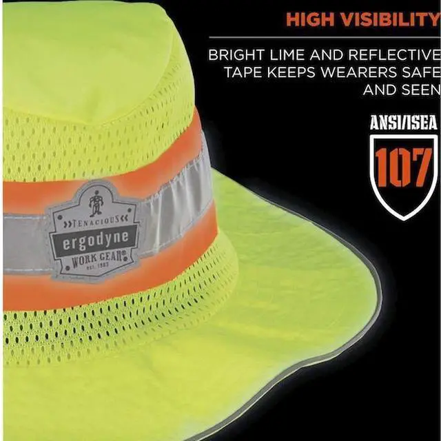 Alt view image 4 of 4 - ERGODYNE 8935MF Cooling Hat,Lime,Solid,L/XL Size