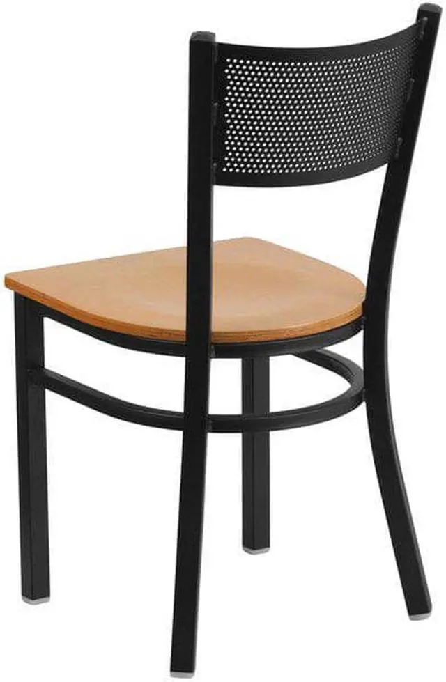 Alt view image 10 of 14 - black restaurant chair XU-DG-60115-GRD-NATW-GG
