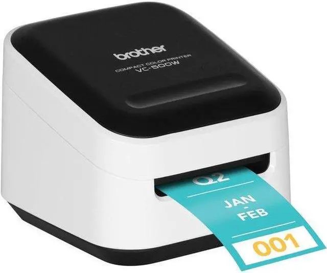 Alt view image 20 of 20 - Brother VC500W Wireless Compact Color Label & Photo Printer