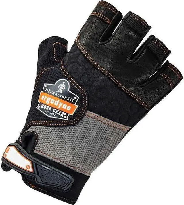 Alt view image 3 of 3 - PROFLEX 901 XL Black Impact Gloves, Leather