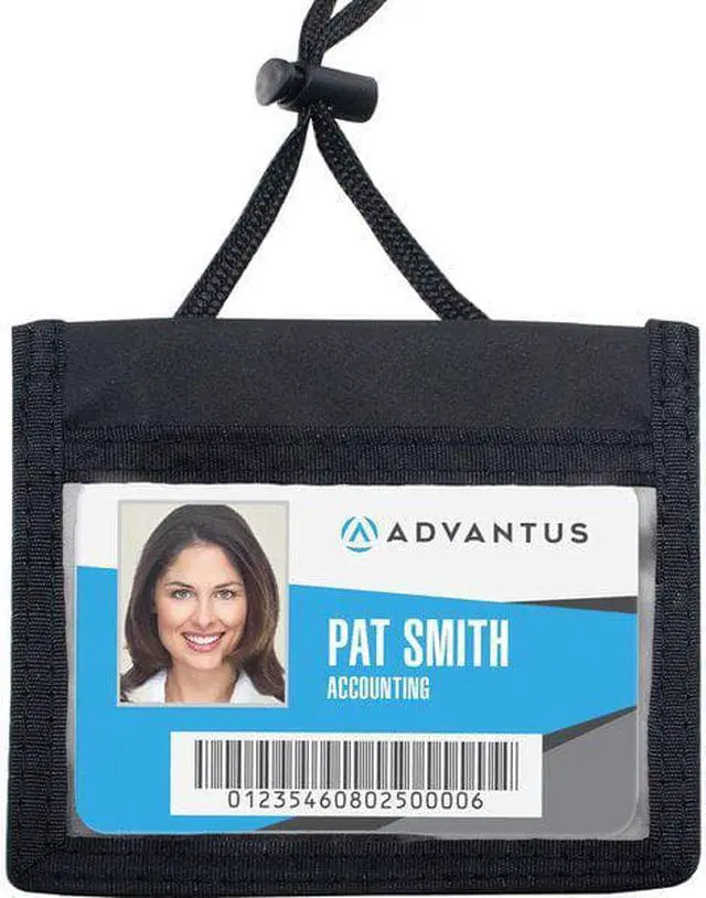Alt view image 7 of 8 - Advantus Horizontal ID/Convention Neck Pouch (AVT75452)
