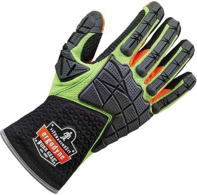 Alt view image 3 of 4 - 925F(x) XL Lime Standard Dorsal Impact-Reducing Gloves