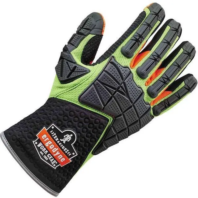 Alt view image 3 of 3 - 925F(x) M Lime Standard Dorsal Impact-Reducing Gloves