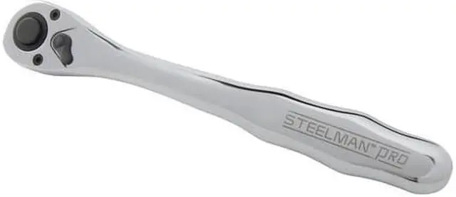 Alt view image 3 of 8 - STEELMAN PRO 78241 72-Tooth 1/2-Inch Drive Thin Profile Ratchet with Offset Handle