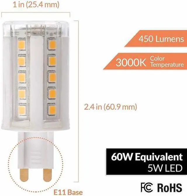 Alt view image 3 of 6 - Newhouse Lighting G9-5050D-4 Led Bulb, White, 4